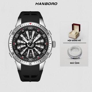 Đồng Hồ Cơ HANBORO Nam 9209 |Tặng kèm bóp đựng đồng hồ