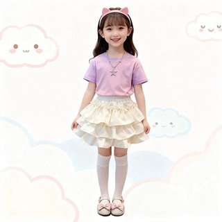 VáY LiềN ThâN Bé GáI MớI Hè VáY BáNh Kem CôNg ChúA HàN Dễ ThươNg VáY Cho Bé GáI Bé GáI đầM
