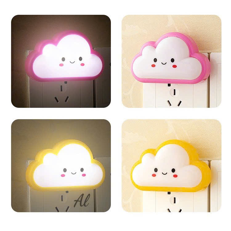 Đèn Ngủ Cắm Ổ Điện Hình Đám Mây Dễ Thương – Đèn LED Trang Trí Phòng Ngủ