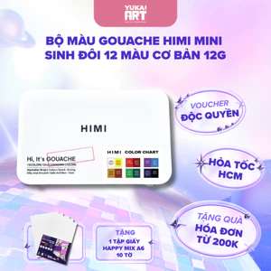 Bộ màu Gouache Sinh đôi Mini 12 màu 12g