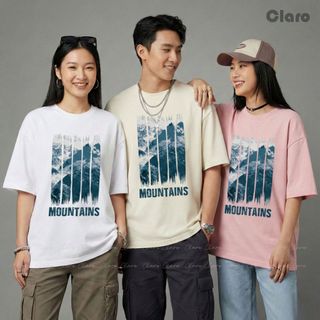 Áo Thun Nam Nữ Oversize 100% Cotton Cao Cấp CLARO - áo phông unisex form chuẩn TS126