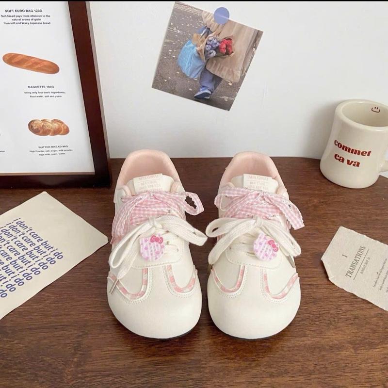 GIÀY THỂ THAO NỮ,GIÀY SNEAKER NỮ ĐÍNH NƠ MÀU PASTEL DỄ THƯƠNG
