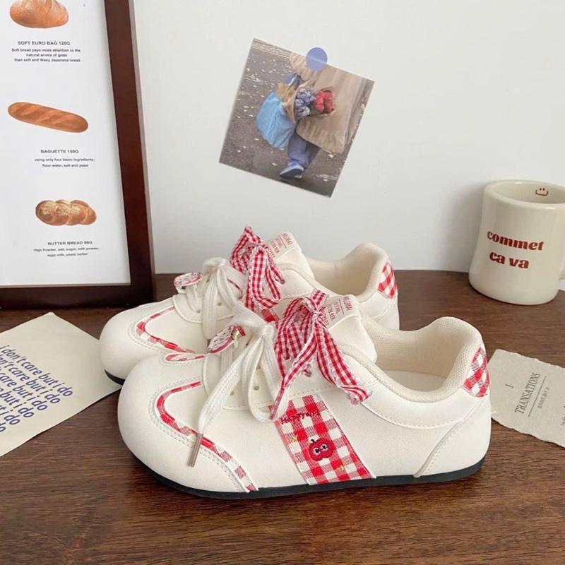 GIÀY THỂ THAO NỮ,GIÀY SNEAKER NỮ ĐÍNH NƠ MÀU PASTEL DỄ THƯƠNG