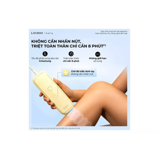Máy Triệt Lông Halio SilkGlow IPL Sapphire Cooling - IPL Đèn Kép - Làm Mát Sapphire - Bảo Hành 24 Tháng