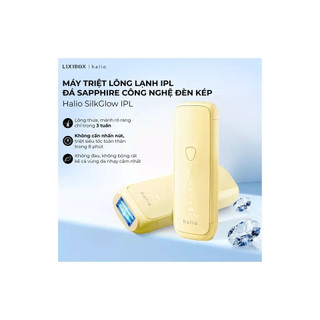 Máy Triệt Lông Halio SilkGlow IPL Sapphire Cooling - IPL Đèn Kép - Làm Mát Sapphire - Bảo Hành 24 Tháng