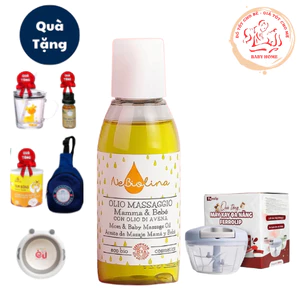 Dầu Massage cho Mẹ & Bé chiết xuất Yến Mạch Hữu Cơ NeBiolina,Làm Mờ Vết Rạn Cho Mẹ Và Dưỡng Ẩm Cho Bé 100ml