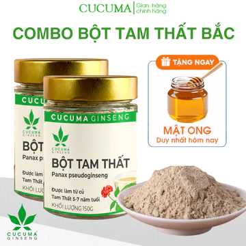 [ Combo 2 hủ ] Bột Tam Thất Bắc Đặc Biệt Bồi Bổ Sức Khỏe Tăng Cường Hệ Miễn Dịch Cucuma 150G