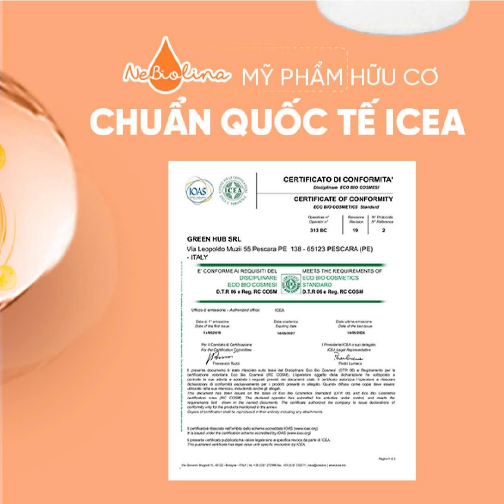 Dầu Massage cho Mẹ & Bé chiết xuất Yến Mạch Hữu Cơ NeBiolina,Làm Mờ Vết Rạn Cho Mẹ Và Dưỡng Ẩm Cho Bé 100ml