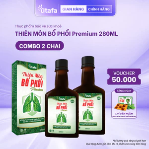 Combo 2 chai TPBVSK Thiên Môn Bổ Phổi Premium TITAFA 280ml - Hỗ trợ bổ phổi, giảm ho, đờm, đau họng, khản tiếng