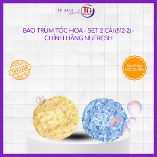 Bao Trùm Tóc Hoa - Set 2 cái (812-2) - Chính Hãng Nufresh - Giao Màu Ngẫu Nhiên