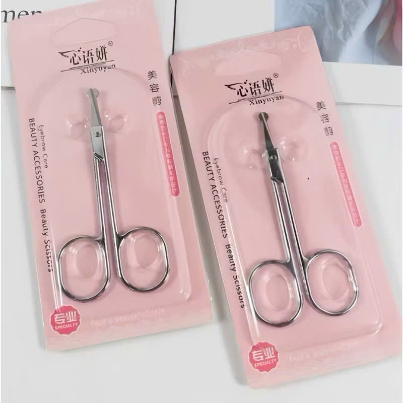 Kéo Cắt Lông Mũi Inox Cao Cấp – Kéo Tỉa Lông Mũi Đầu Tròn An Toàn 8.5cm, Dụng Cụ Chăm Sóc Cá Nhân