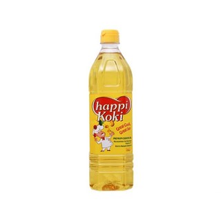 Thùng 12 chai Dầu ăn cao cấp Happi Koki chai 1 lít