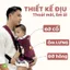 Địu Em Bé Sơ Sinh Royal 4 Tư Thế Linh Hoạt Chất Liệu Vải Kaki Trợ Lực Đa Năng Chống Gù Thoáng Mát Khi Sử Dụng