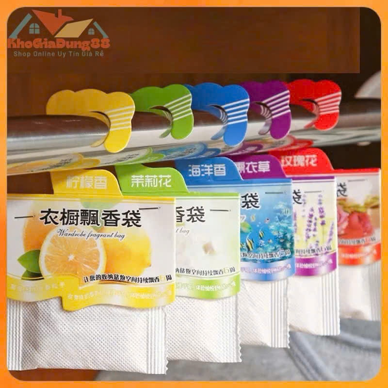 Set 10 Túi Thơm Treo Tủ Quần Áo Nhiều Mùi Hương – Túi Thơm Khử Mùi, Chống Ẩm Mốc Cho Tủ Đồ, Phòng Ngủ, Ô Tô