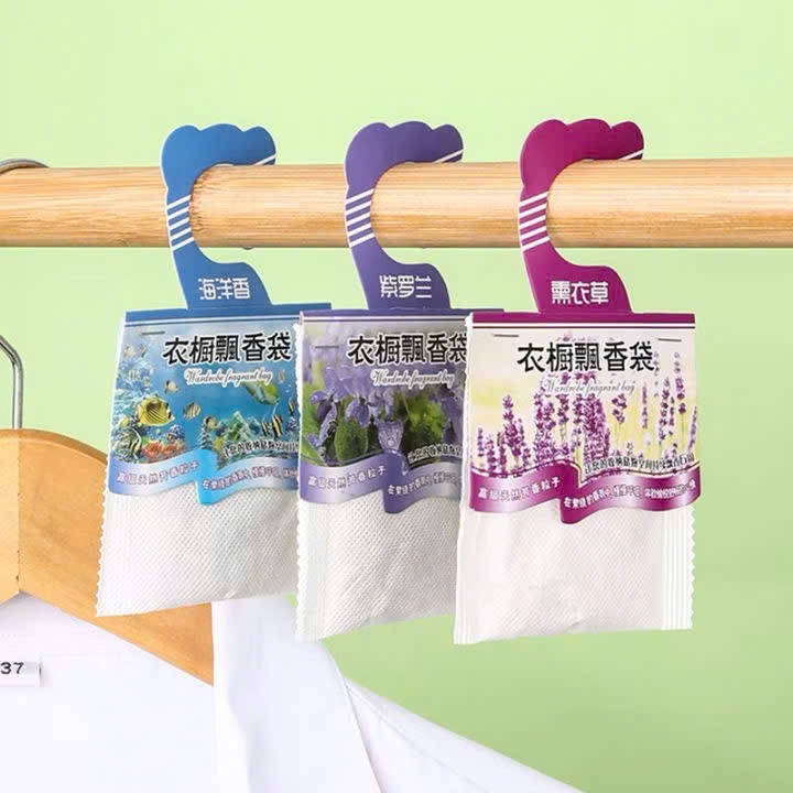 Set 10 Túi Thơm Treo Tủ Quần Áo Nhiều Mùi Hương – Túi Thơm Khử Mùi, Chống Ẩm Mốc Cho Tủ Đồ, Phòng Ngủ, Ô Tô