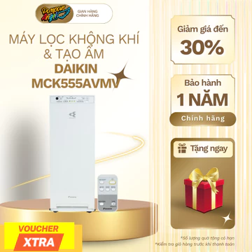 [Chính hãng] Máy lọc không khí tạo ẩm Daikin MCK555AVMV 41m có điều khiển màng lọc hepa lọc bụi mịn