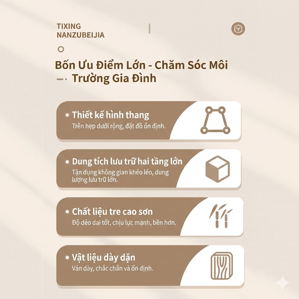 TỦ NĂNG ĐỂ BẾP|TỦ ĐỰNG GIA VỊ BẰNG TRE|CHỐNG ẨM| CHỐNG MỐI MỌT|TIẾT KIỆM KHÔNG GIAN |BẢO HÀNH 10 NĂM