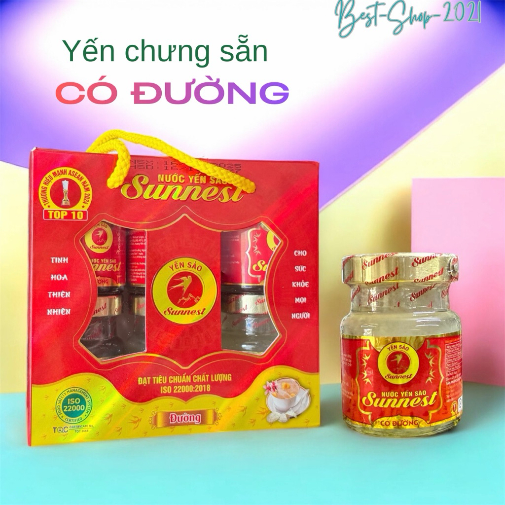 SUNNEST - Lốc yến sào cao cấp dành cho người lớn giúp tăng đề kháng ...