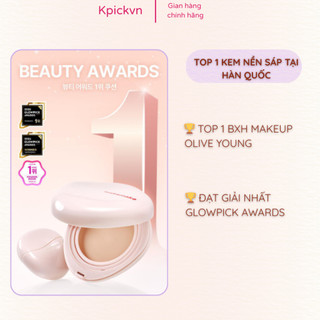 [Bản Giới Hạn] Cushion Wakemake Water Glow Coating Balm (Kèm Lõi + Cọ + Túi) - Căng Bóng, Che Phủ Tốt