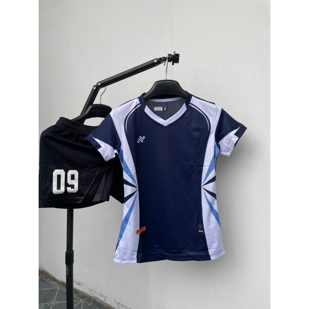 Bộ Quần Áo Bóng Chuyền Nam/Nữ A.mac THAN HOAA ,Đồ Bóng Chuyền Áo Thể Thao Chất Vải Mè Co Giãn , Có in Tên Số