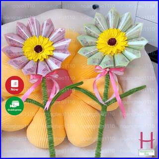 Quà Tặng 8/3,Bông Hoa Hướng Dương Sáp Hottrend kèm 12 ống đựng tiền Siêu Hot, Quà Tặng Người Thương Ý Nghĩa {H}