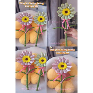 Quà Tặng 8/3,Bông Hoa Hướng Dương Sáp Hottrend kèm 12 ống đựng tiền Siêu Hot, Quà Tặng Người Thương Ý Nghĩa {H}