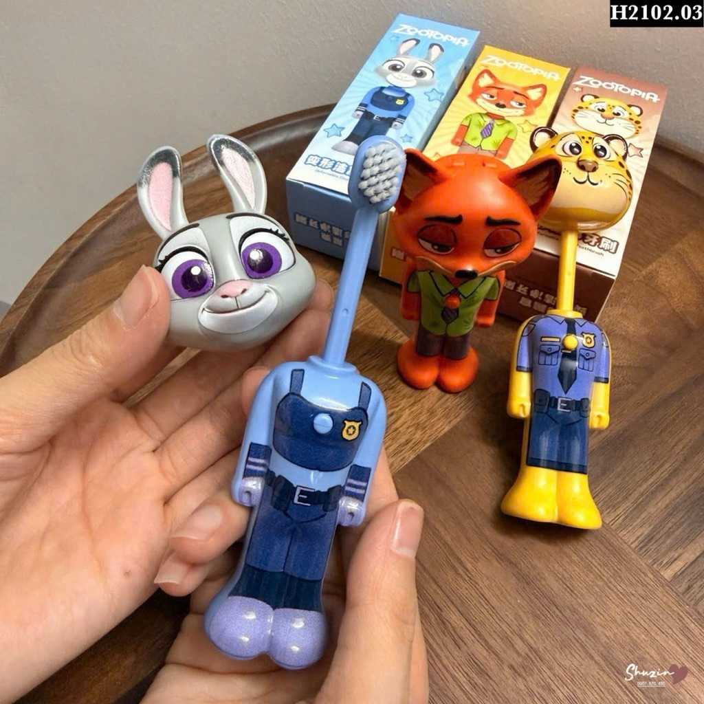 COMBO 3 CÂY BÀN CHẢI CÁO VÀ THỎ