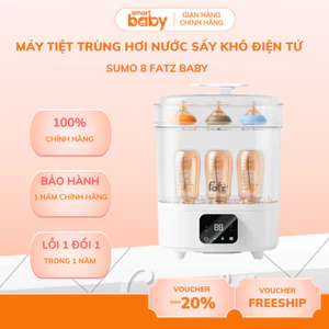 Máy tiệt trùng hơi nước sấy khô điện tử Sumo 8 Fatz baby Smart Baby