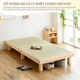 Giường Pallet Gấp Gọn 20cm – Pallet Gỗ Giường Cao 20cm Phong Cách Nhật Hàn, Gỗ Tự Nhiên. FREESHIP TPHCM
