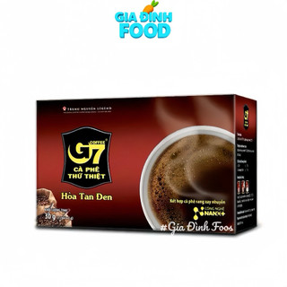 Cà phê đen không đường hoà tan G7 hộp 30gr ( 15 gói x 2gr)