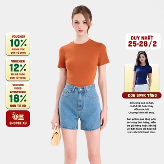 Quần Short Jean Nữ MARC FASHION Form Basic 2 Túi - FAQJ041924