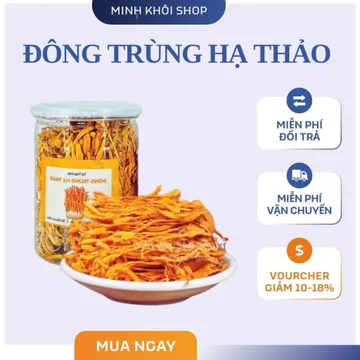 100g Đông Trùng Hạ Thảo Sấy Nhiệt, Đông Trùng Hạ Thảo Sợi Vàng Đẹp