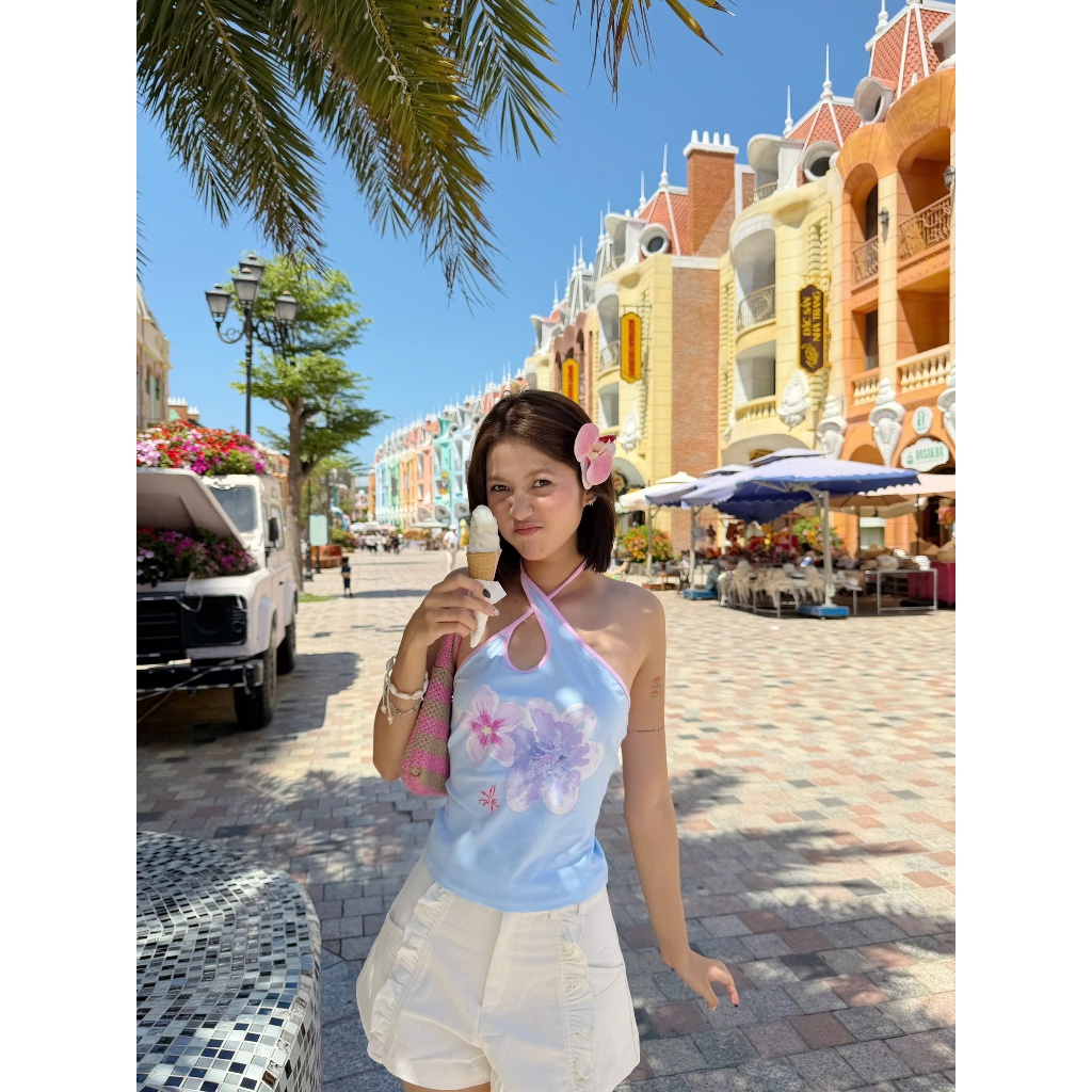 Áo Kiểu Nữ GEBOIRS Đi Biển Năng Động SECODEE