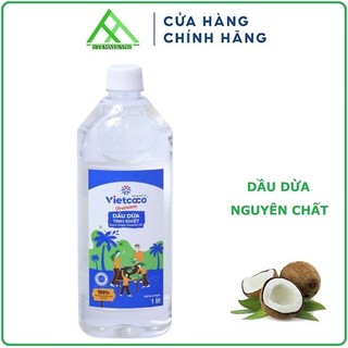 Dầu Dừa Vietcoco 1000ml - Dầu dừa nguyên chất ép lạnh hữu cơ