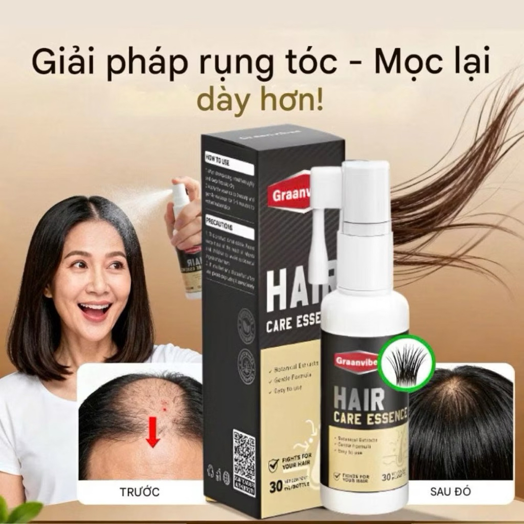@sushishop94 Tinh Chất Mọc Tóc Thảo Dược Hair Care Greenvibes, Xịt Nuôi Dưỡng Chân Tóc, Giảm Tóc Bạc, Gãy Rụng