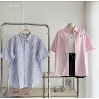 áo sơ mi thêu gấu ngồi siêu đẹp hợp thời trang phong cách