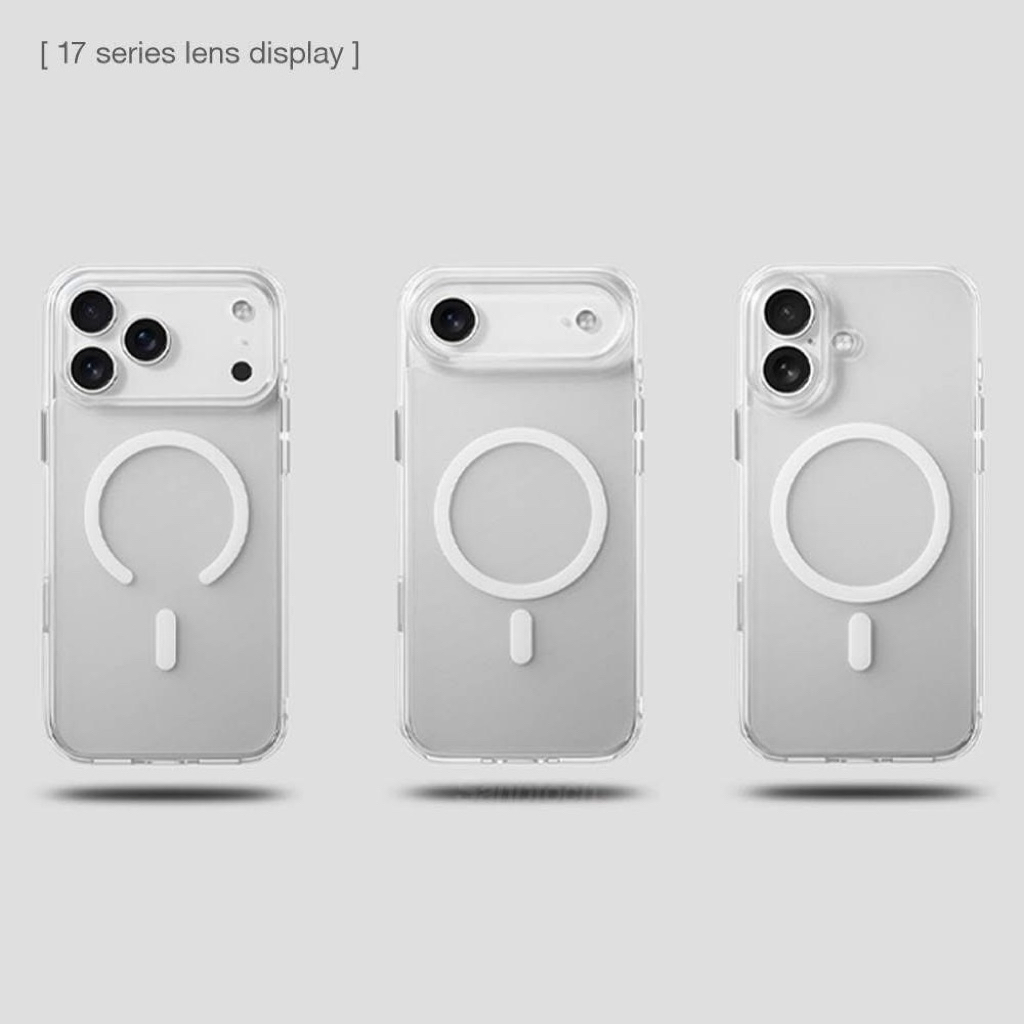 Ốp Lưng iPhone KiNGBON Trong Suốt Hỗ Trợ SẠc Nhanh Từ Tính Không dây 12 đến 17 pro max