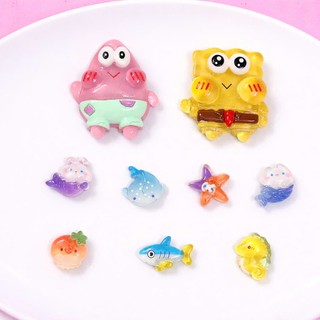 Set charm bọt biển 9 món đại dương- Mẫu hot trend mới 2026 Spongebob