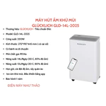 Máy hút ẩm Glucklich 28L/ngày -phiên bản 2026 quạt gió DC siêu êm ái, ion âm khử mùi + UV diệt khuẩn - đk app wifi — ảnh 5