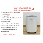 Máy hút ẩm Glucklich 28L/ngày -phiên bản 2026 quạt gió DC siêu êm ái, ion âm khử mùi + UV diệt khuẩn - đk app wifi — ảnh 6