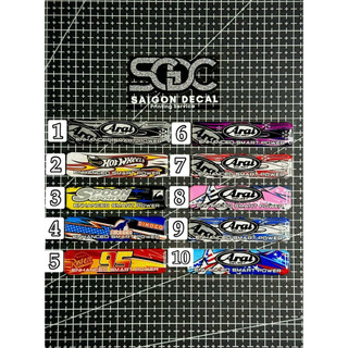 |1 Cái| Tem Sticker Nhựa Nổi Phản Quang ESP+ New Collection 2026 - Dán Pô E, Lọc Gió Tay Ga - Có 10 Kiểu Dáng