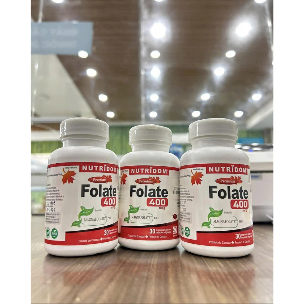 [ Chính Hãng ] Viên Uống Bổ Sung NUTRIDOM FOLATE 400, Hỗ Trợ Tạo Hồng Cầu, Giảm Nguy Cơ Thiếu Folate