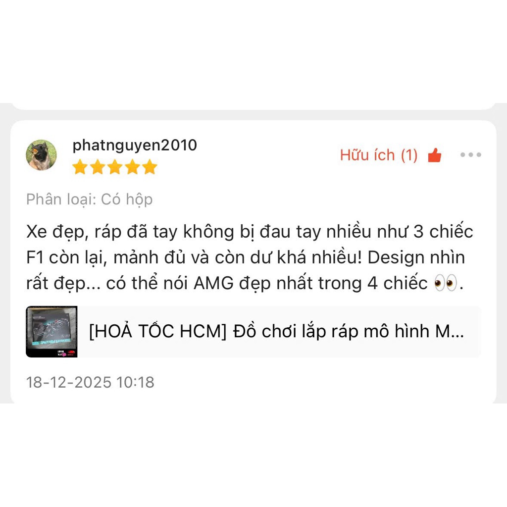 [HOẢ TỐC HCM] Mô hình đồ chơi sáng tạo xe đua F1 métxiđéc màu đen bản chuẩn | BigBuy360 - bigbuy360.vn