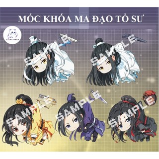 [hàng sẵn] Móc khóa / Keychain Ma đạo tổ sư Chibi Trong Suốt 2025 | BL Anime Ngụy Vô Tiện Lam Vong Cơ