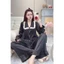 Bộ Đồ Ngủ Nữ JUSOKA Pijama Chất Liệu Lụa Latin Dáng Tiểu Thư Mềm Mịn Thoải Mái LT39