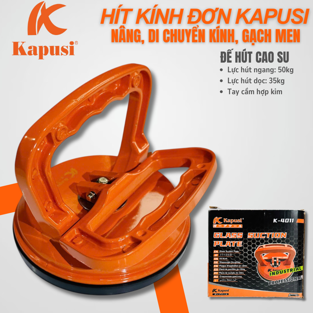 Hút kính, hít kính 1 chấu HARDEN làm bằng nhôm đúc nguyên khối chịu lực, cao su nguyên chất hút mạnh