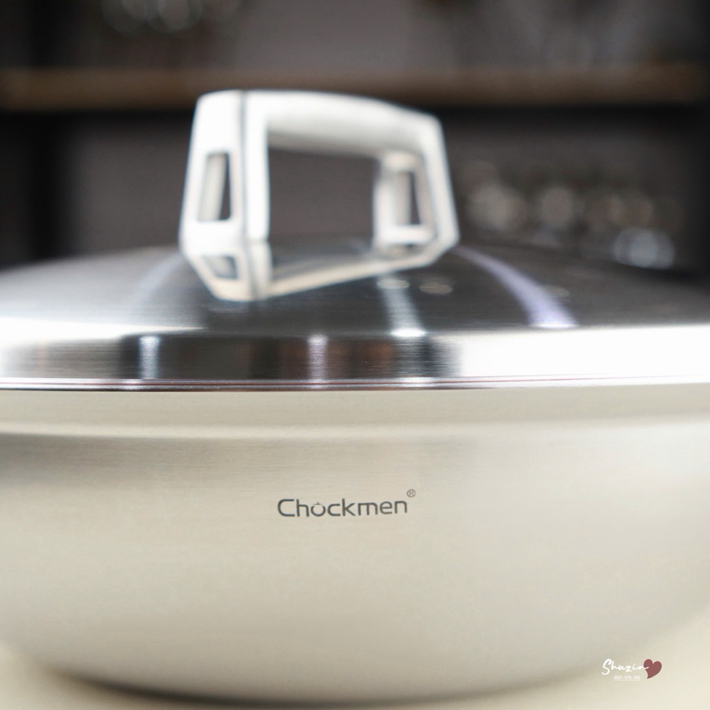 🍳Nồi chảo xào sâu lòng 5 lớp kẹp đồng 30cm - C394