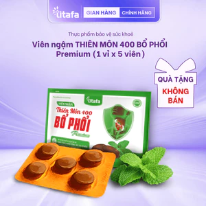 1 vỉ TPBVSK Viên Ngậm Thiên Môn 400 Bổ Phổi Premium TITAFA
