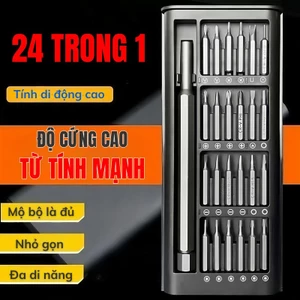 Bộ Tua Vít Đa Năng - Bộ Mini 24 Đầu Nhỏ Từ Tính, Sửa Điện Thoại, Laptop Tiện Lợi-TOOLIX