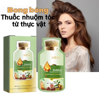 Kem nhuộm tóc bọt, che phủ tóc bạc hoàn toàn, màu sắc bền lâu, nhuộm tóc đơn giản, không gây kích ứng, không làm hại tóc